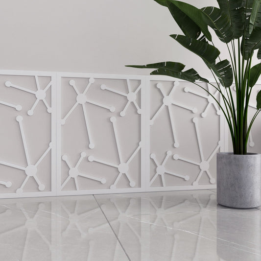 Atomic Stars Wainscot Wall Panels-0