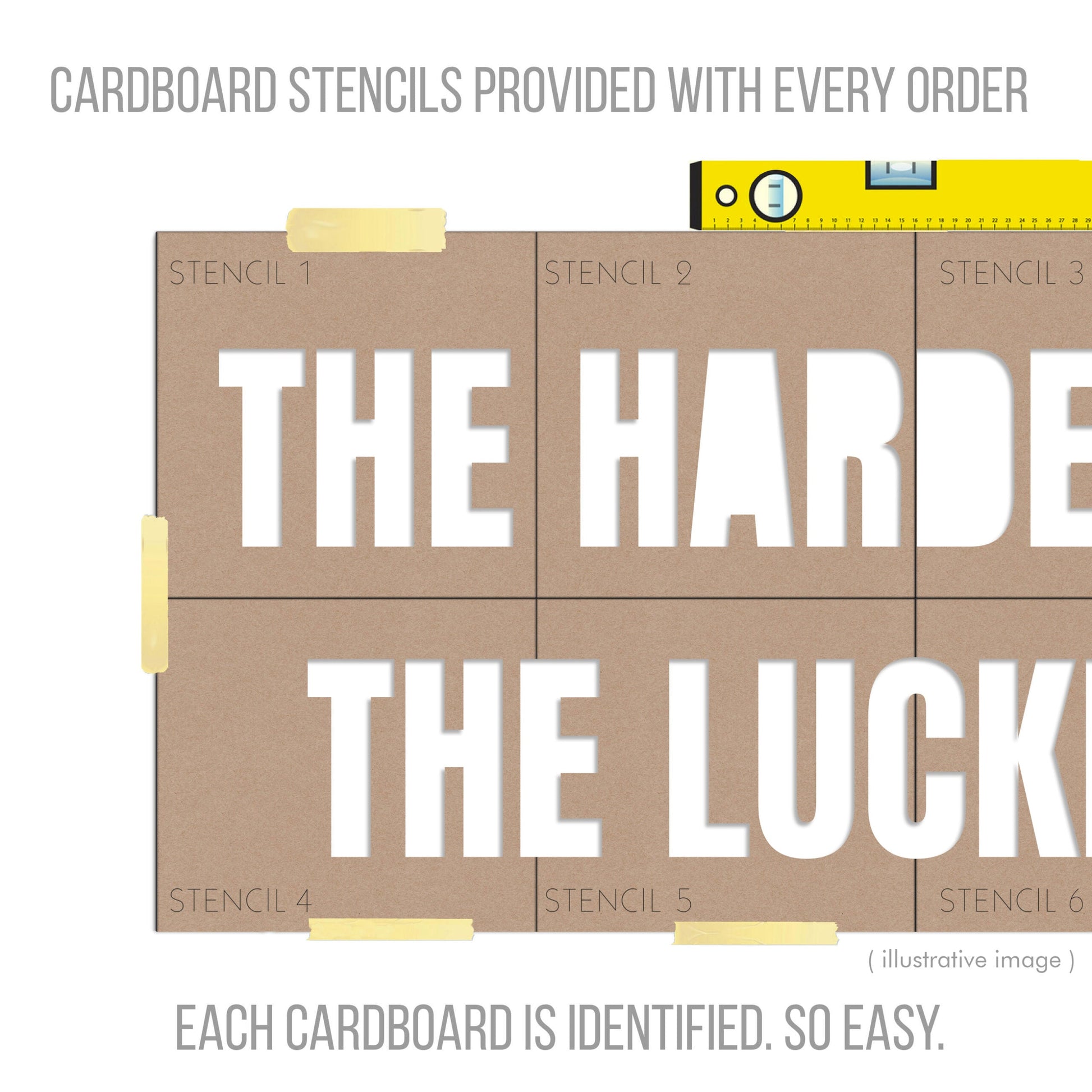 The Harder I Work, The Luckier I Get 3D Office Sign-3