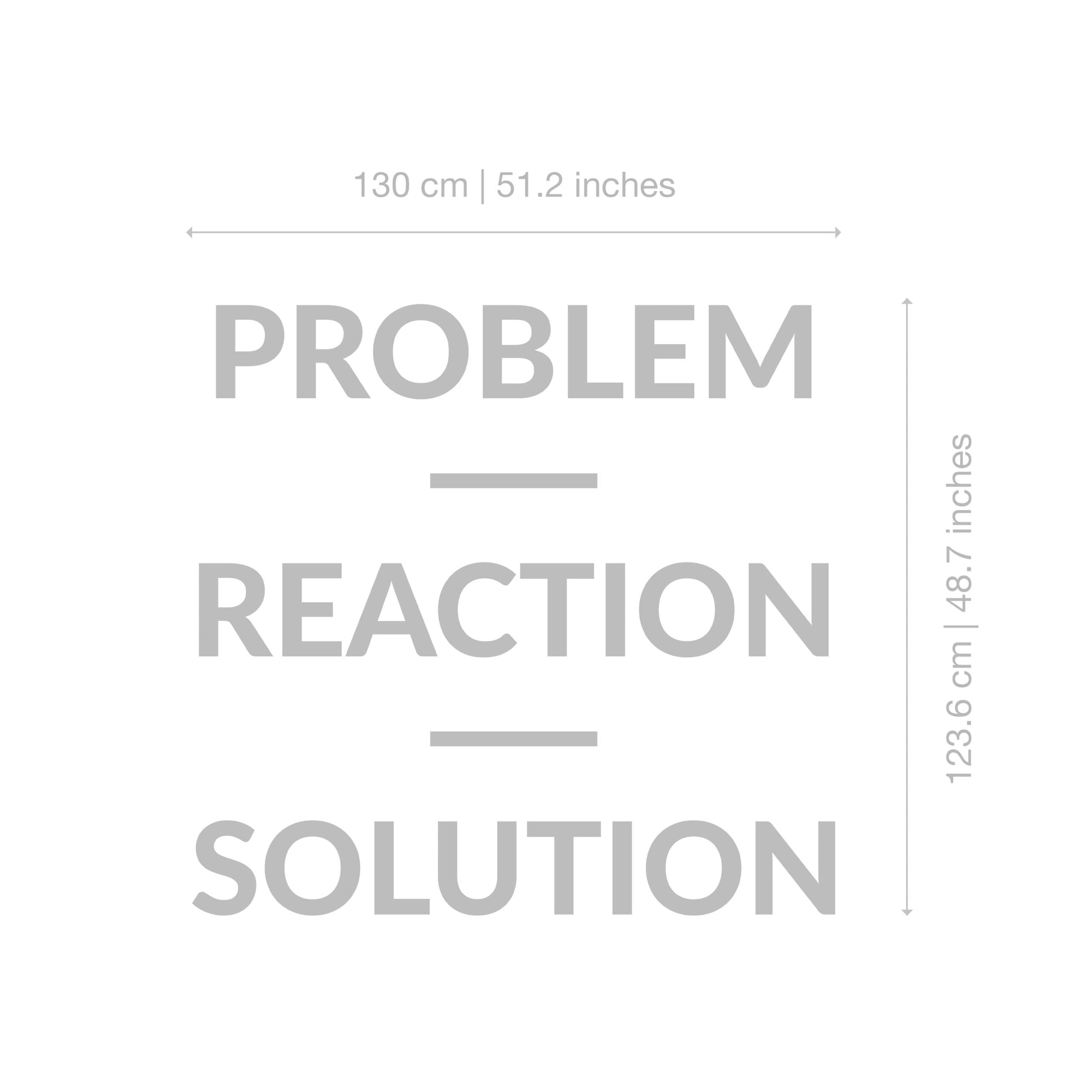 Problem - Reaction - Solution - 3D Office Wall Decor-3