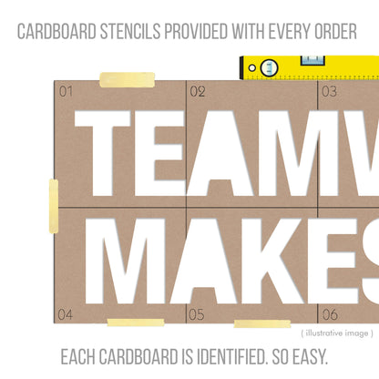 Teamwork Makes The Dreamwork - 3D Office Wall Decor-3