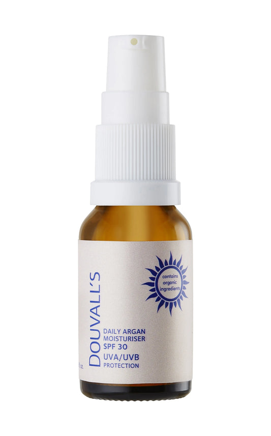 Argan Daily Moisturiser with SPF30 UVA/UVB protection 15ml Douvalls Beauty