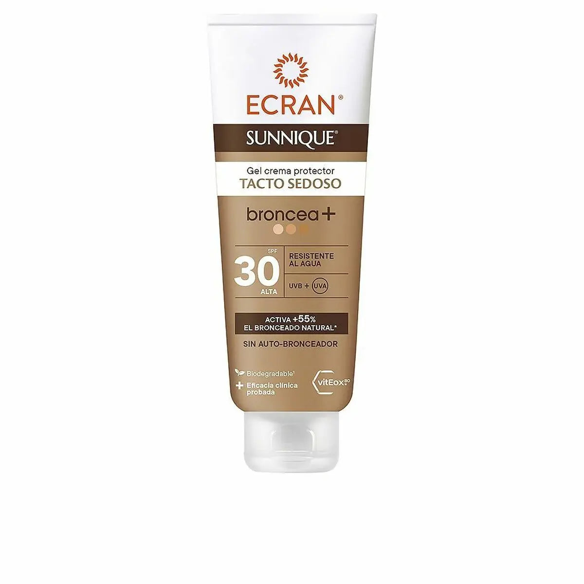 Sun Screen Gel Ecran Sunnique Broncea+ Cream SPF 30 (250 ml) Ecran