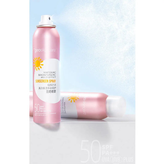 Whitening & Moisturizing Multi-effect Sunscreen Spray 120ml (50SPF PA+++ UVA UVB Plus) Geoskincare