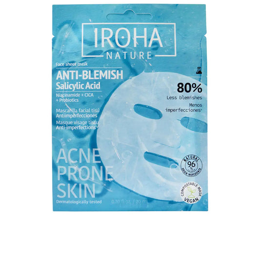 ANTI-BLEMISH anti-blemish tissue facial mask 1 u Iroha