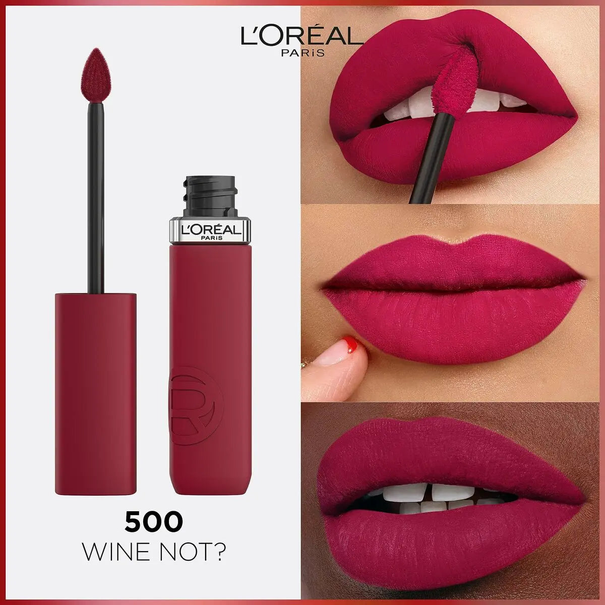 Liquid lipstick L'Oreal Make Up Infaillible Matte Resistance Wine not? Nº 500 (1 Unit) L'Oreal Make Up