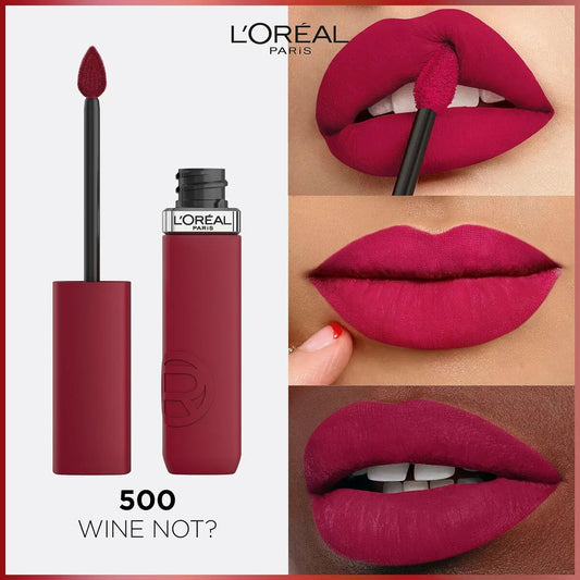 Liquid lipstick L'Oreal Make Up Infaillible Matte Resistance Wine not? Nº 500 (1 Unit) L'Oreal Make Up