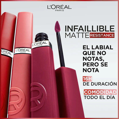 Liquid lipstick L'Oreal Make Up Infaillible Matte Resistance Wine not? Nº 500 (1 Unit) L'Oreal Make Up