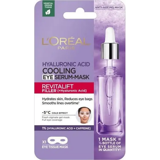 L&apos;ORÉAL PARIS Revilafit Filler Cooling Eye Serum Tissue Mask (3600524013554) L’Oreal Paris