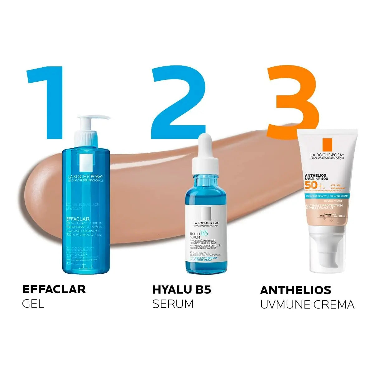 Sun Protection with Colour La Roche Posay Anthelios Uvmune 50 ml White Spf 50 Cream Hydrating Cream with Colour-3