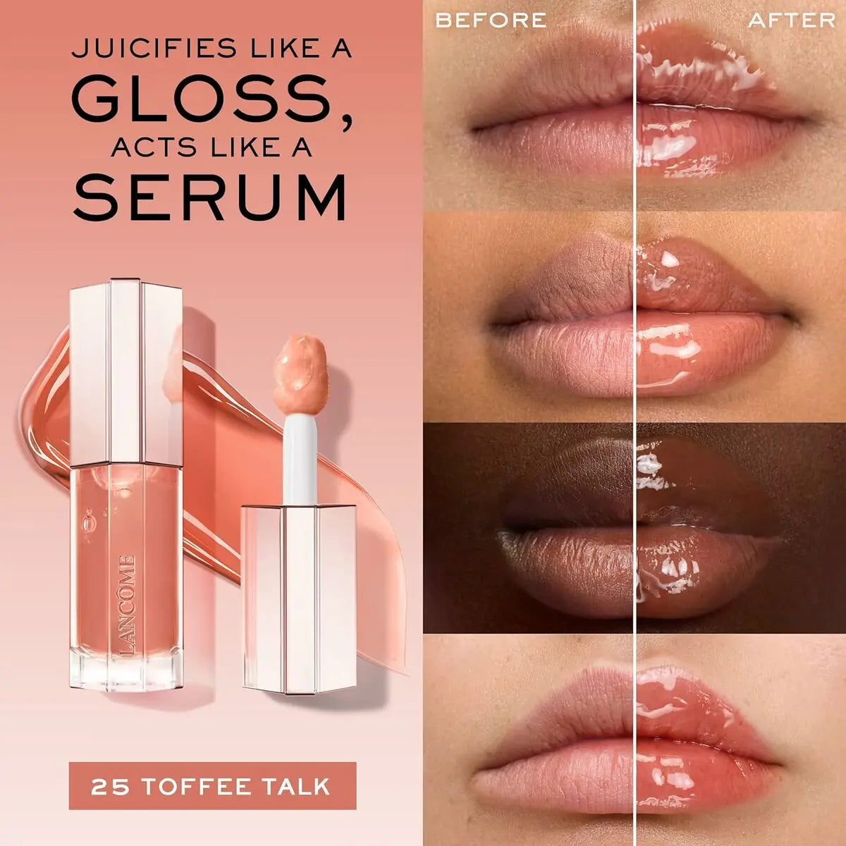 Gloss Lancôme IDÔLE MAKE-UP Nº 25-Toffee Talk 9 ml Lancôme