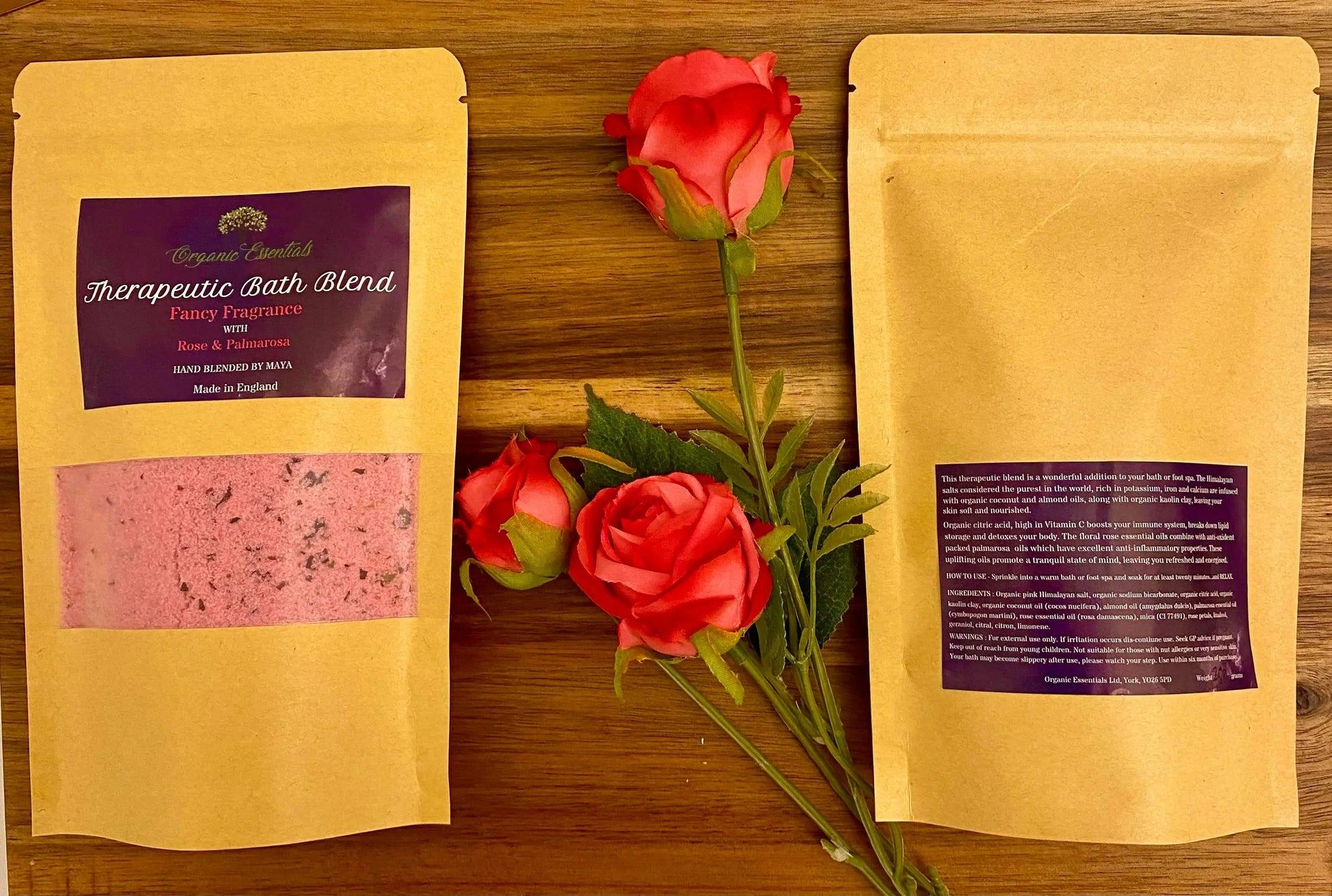Eight 100g Luxury Natural Bath Blends in Eco-Pouch Lydia Cosmétique