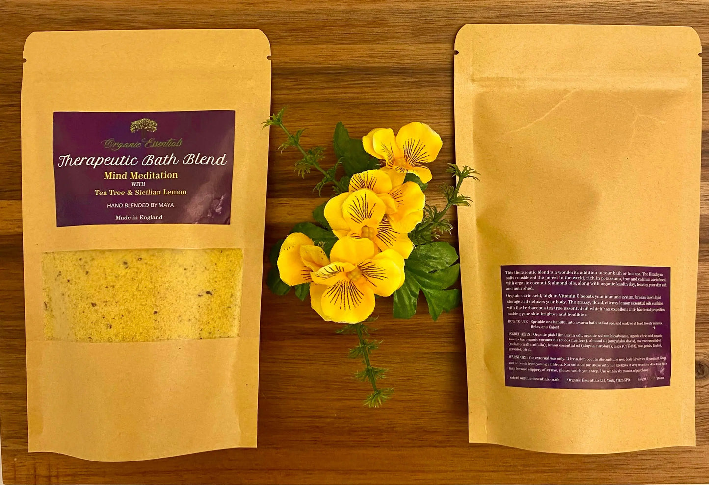 Eight 100g Luxury Natural Bath Blends in Eco-Pouch Lydia Cosmétique