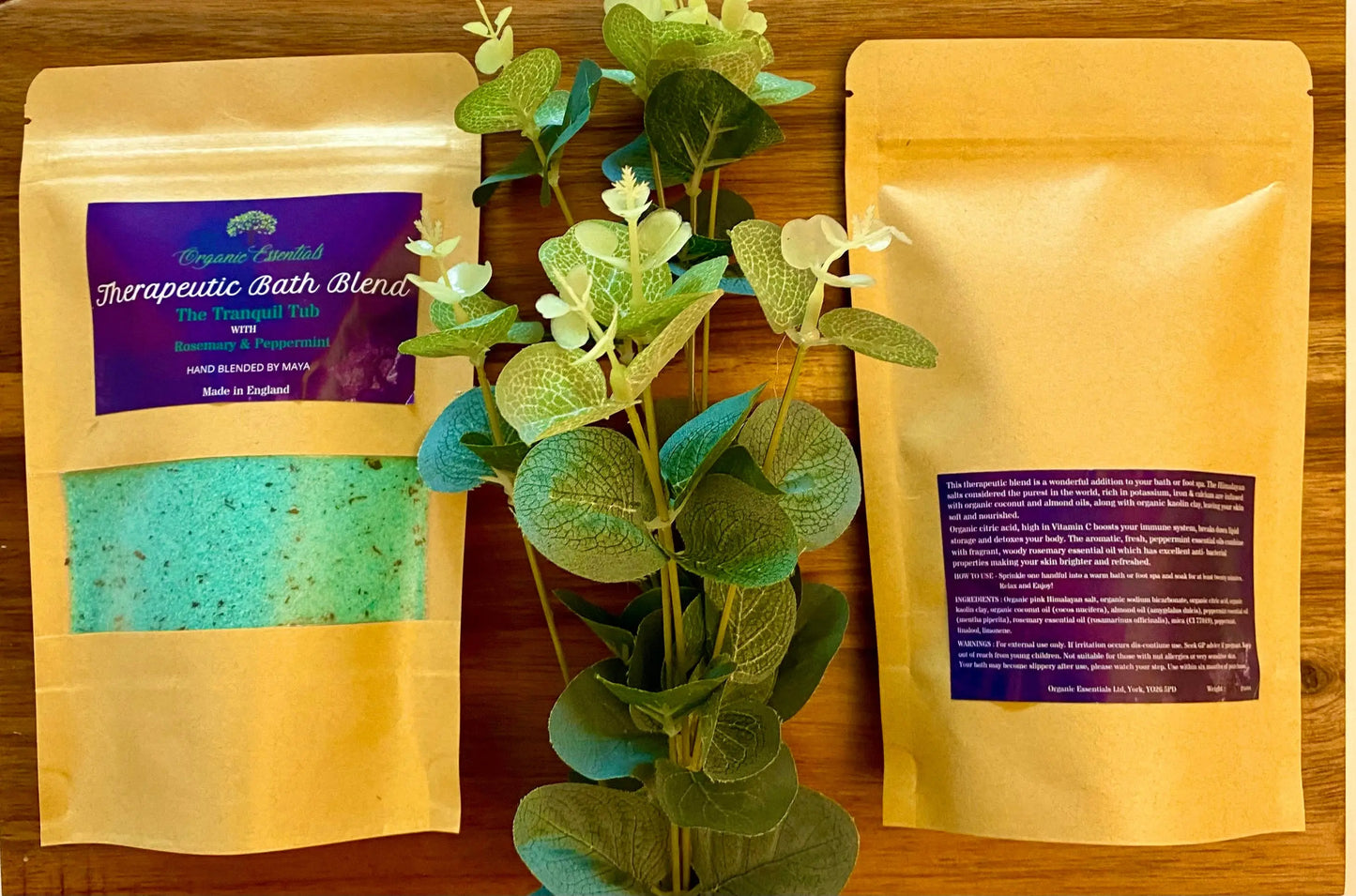 Eight 250g Luxury Natural Bath Blends in Eco-Pouch Lydia Cosmétique