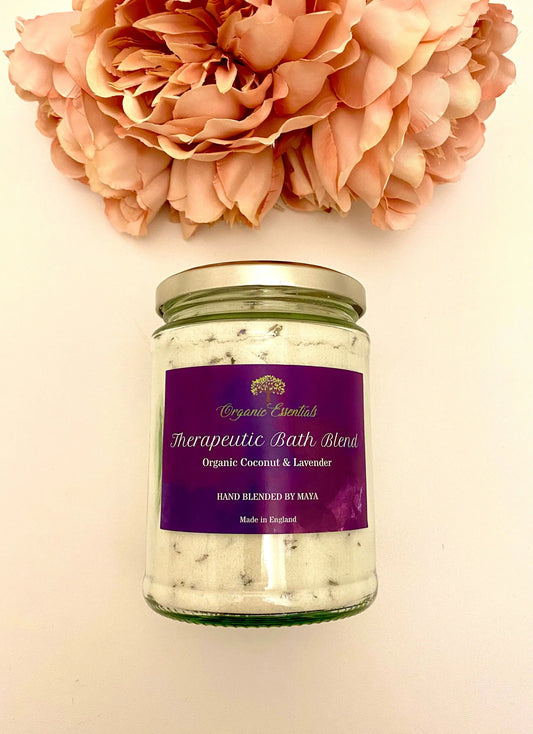 Luxury Bath Blend with Organic Coconut & Lavender Essential Oils Lydia Cosmétique
