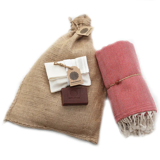 Bath & Body - Herringbone Red MADEATHAND