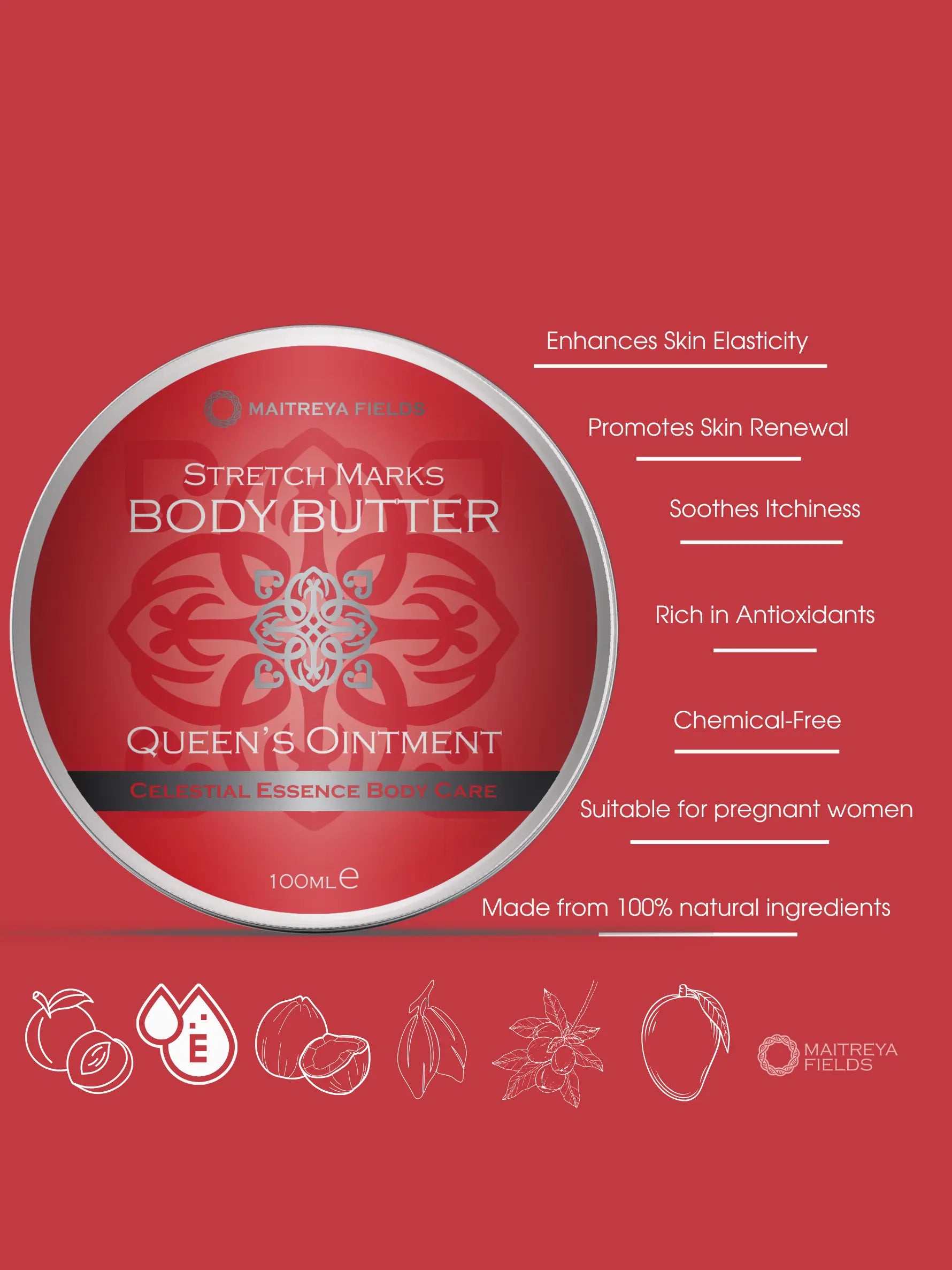 Whipped Raw Stretch Marks Body Butter-Queen’s Ointment Maitreyacosmetics