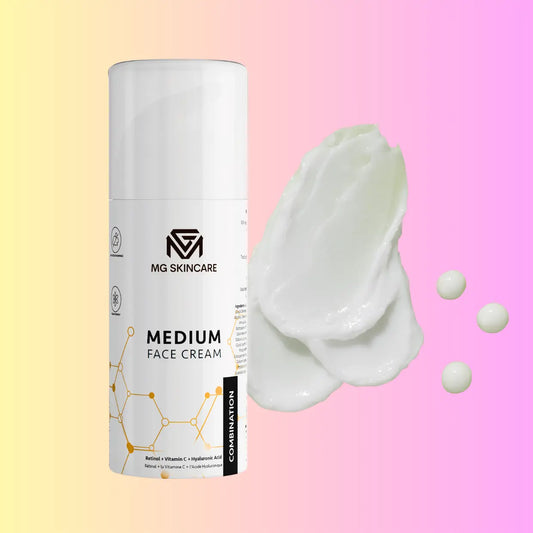 Medium Face Cream with Retinol - Vita C & Hyaluronic Acid MG Skincare
