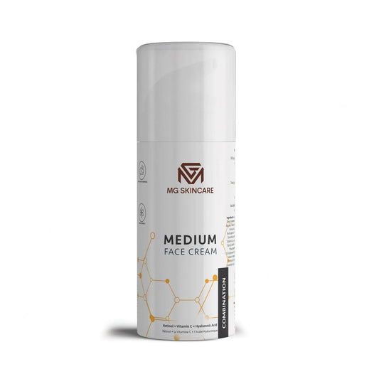 Medium Face Cream with Retinol - Vita C & Hyaluronic Acid MG Skincare