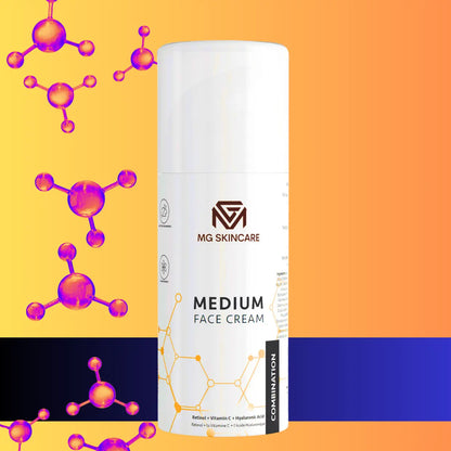 Medium Face Cream with Retinol - Vita C & Hyaluronic Acid MG Skincare