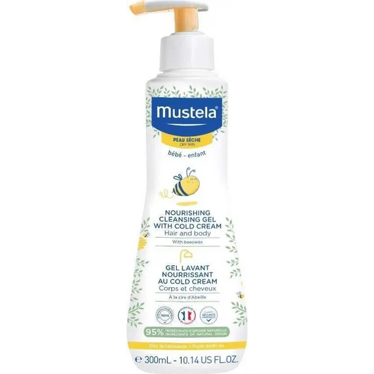 MUSTELA Vyživující čisticí gel obohacený o Cold cream 300 ml (3504105036089)-0