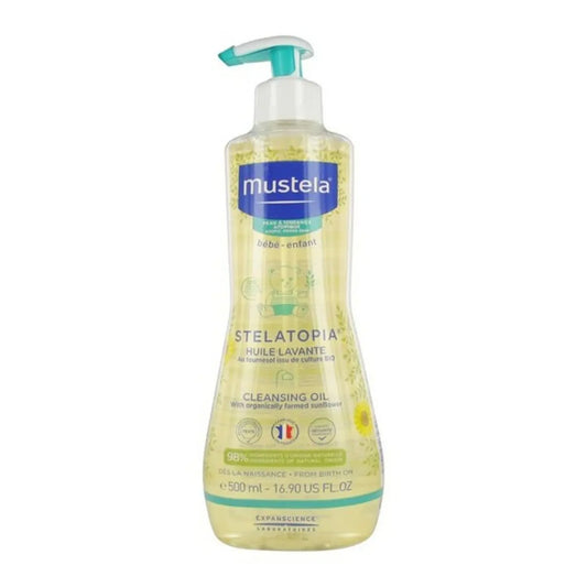 Bath Gel Stelatopia Mustela LE4306 (500 ml) 500 ml (Hypoallergenic) (Moisturizing) (Soothing)-0