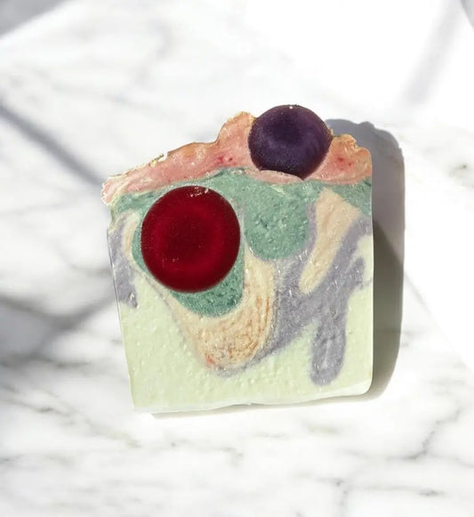 Pink Lemonade Soap Slice - Vegan - SLS Free - Cold Process Soap My Store