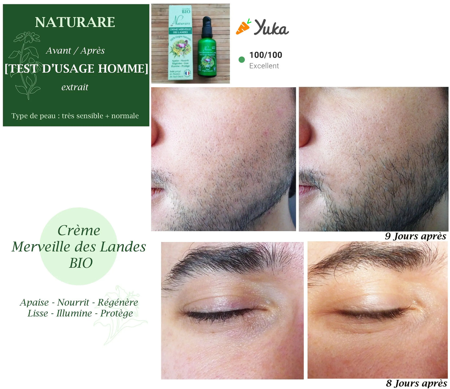 DROP - MERVEILLE DES LANDES BIO - Sensitive skin care Complete regeneration Naturare.fr
