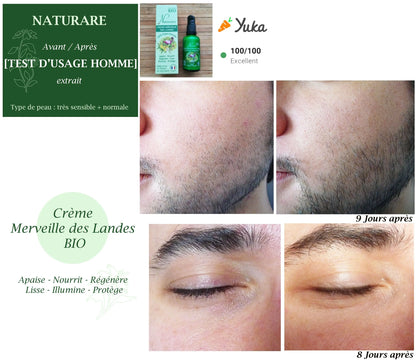 DROP - MERVEILLE DES LANDES BIO - Sensitive skin care Complete regeneration Naturare.fr