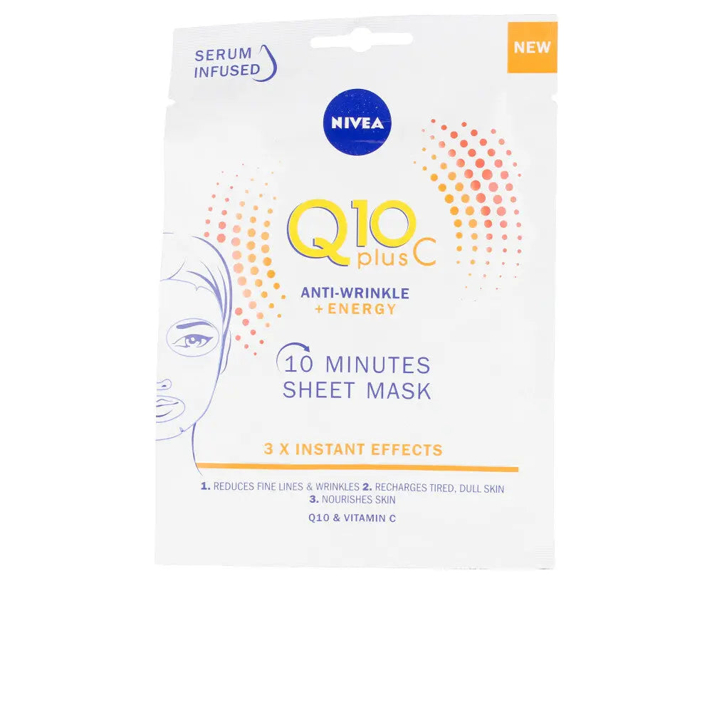 Q10+ VITAMIN C anti-wrinkle+energizing facial mask 1 unit Nivea