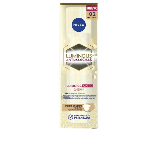 LUMINOUS 630º ANTI STAIN CC fluid SPF30 #medium 40 ml Nivea