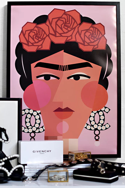 Frida wears Chanel Paper Provision