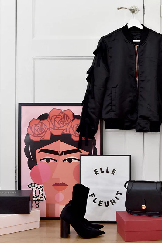 Frida wears Chanel Paper Provision