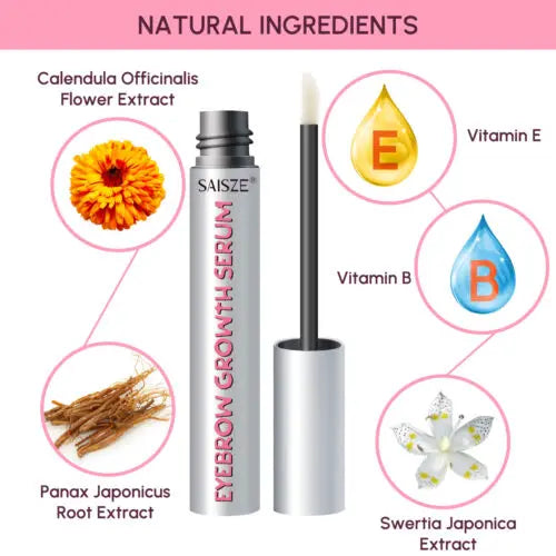 Natural Eyebrow Growth Serum Pink Iolaus