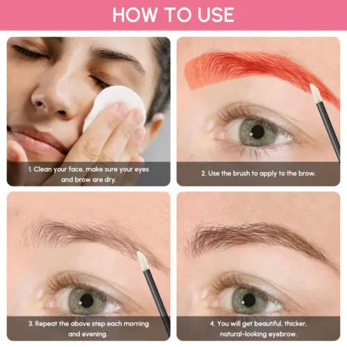Natural Eyebrow Growth Serum Pink Iolaus