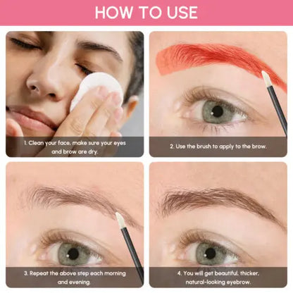Natural Eyebrow Growth Serum Pink Iolaus