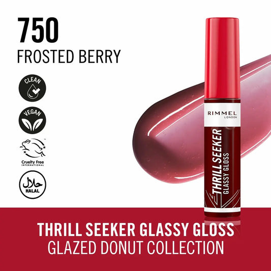 Lip-gloss Rimmel London THRILL SEEKER Nº 750-Frosted Berry 6 ml Rimmel London