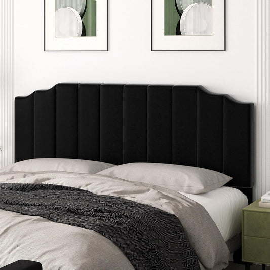 Velvet King Size Wall Mounted Headboard for Adjustable Beds-0