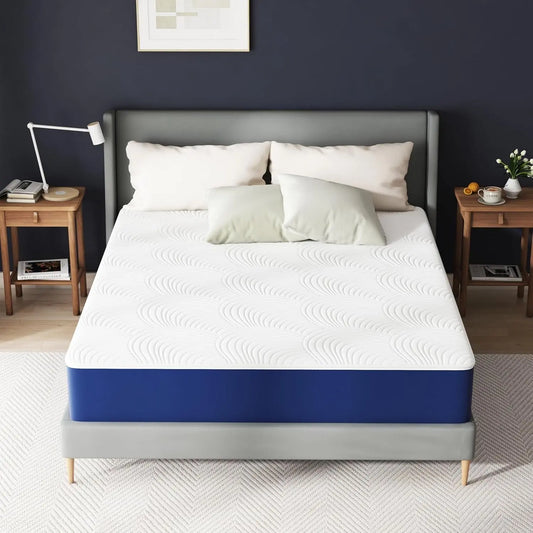 Cooling Memory Foam Full Mattress With Washable Cover-0