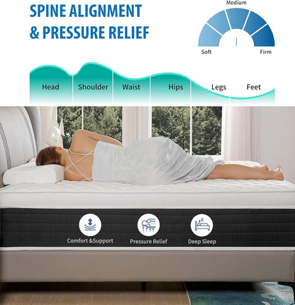 Hybrid Memory Foam Queen Mattress for Ultimate Sleep Comfort-3