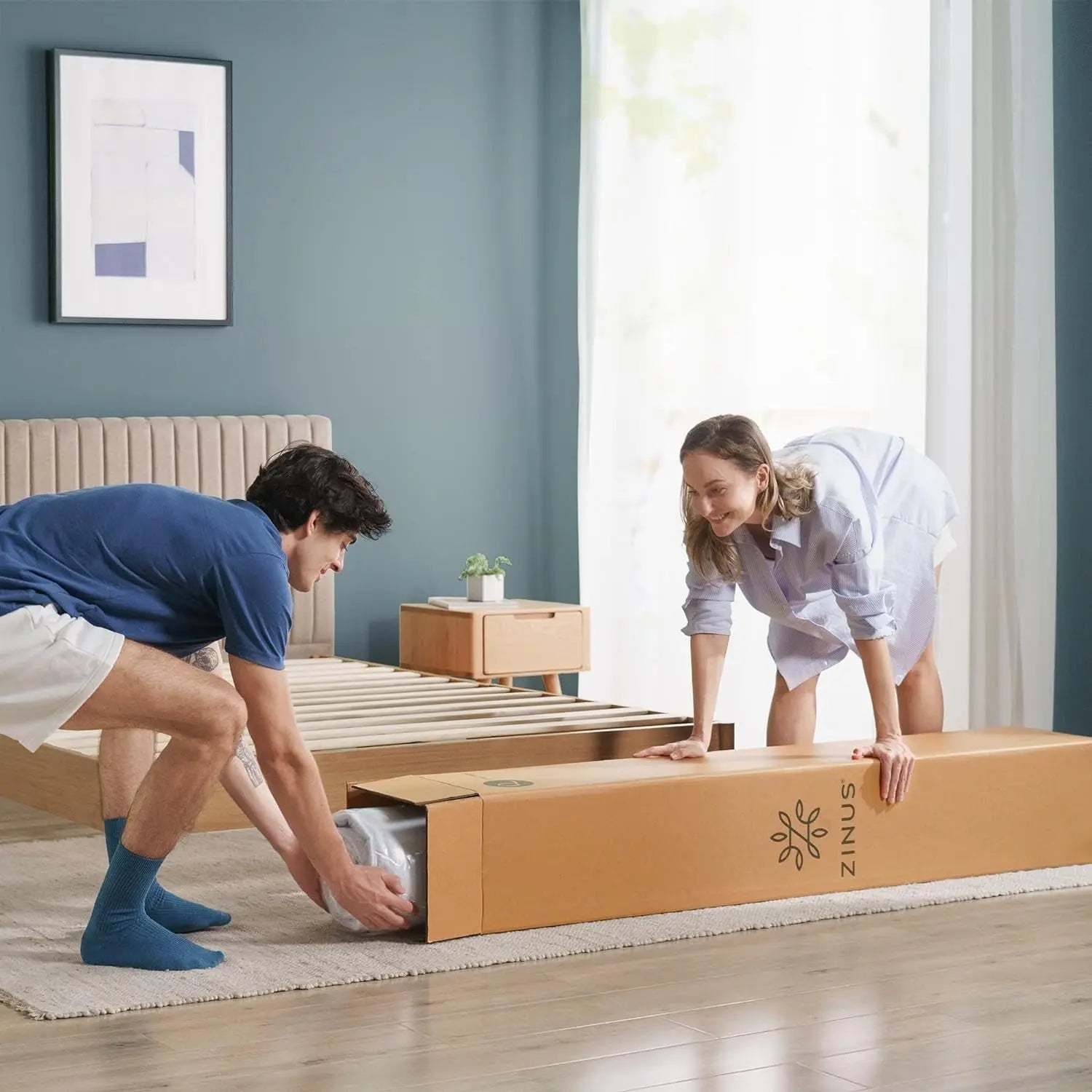 Cooling Green Tea Memory Foam Twin Mattress for Comfort-2