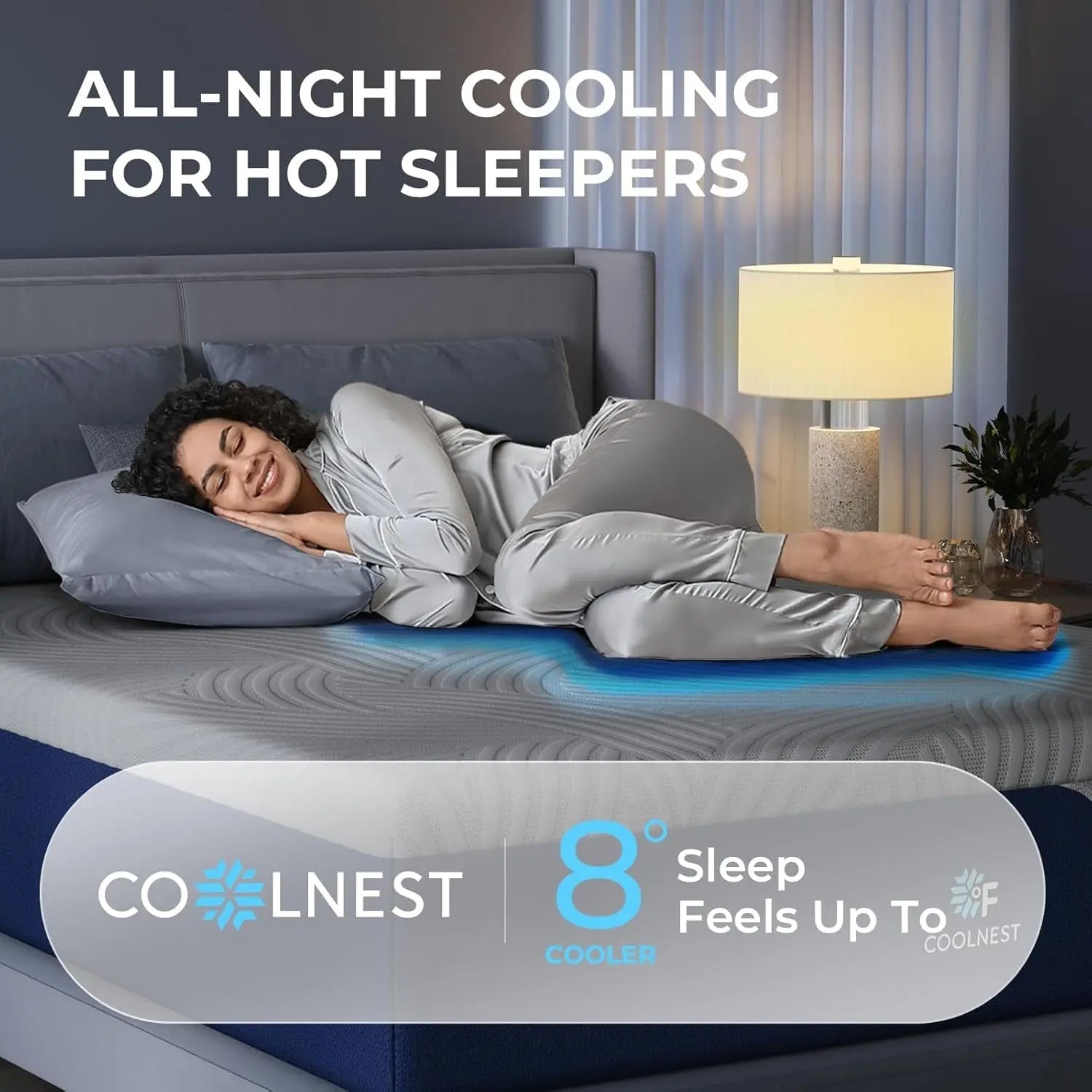 Cooling Gel Memory Foam Queen Mattress for Comfort-2