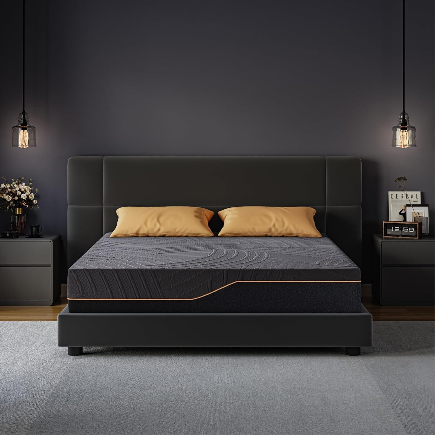14 Inch Copper Infused Memory Foam Mattress for Comfort-1
