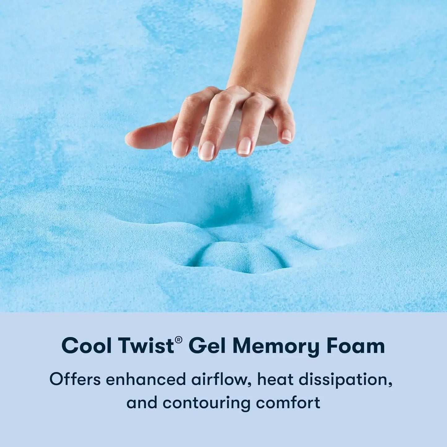 Cooling Queen Memory Foam Mattress With Pressure Relief-3