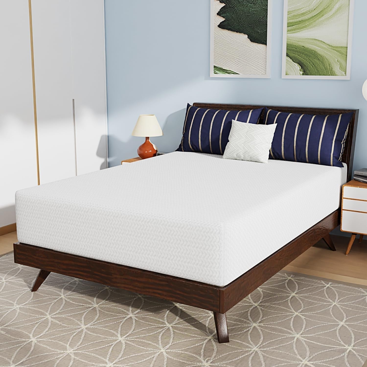 12 Inch Bamboo Charcoal Cooling Gel Memory Foam Mattress-0