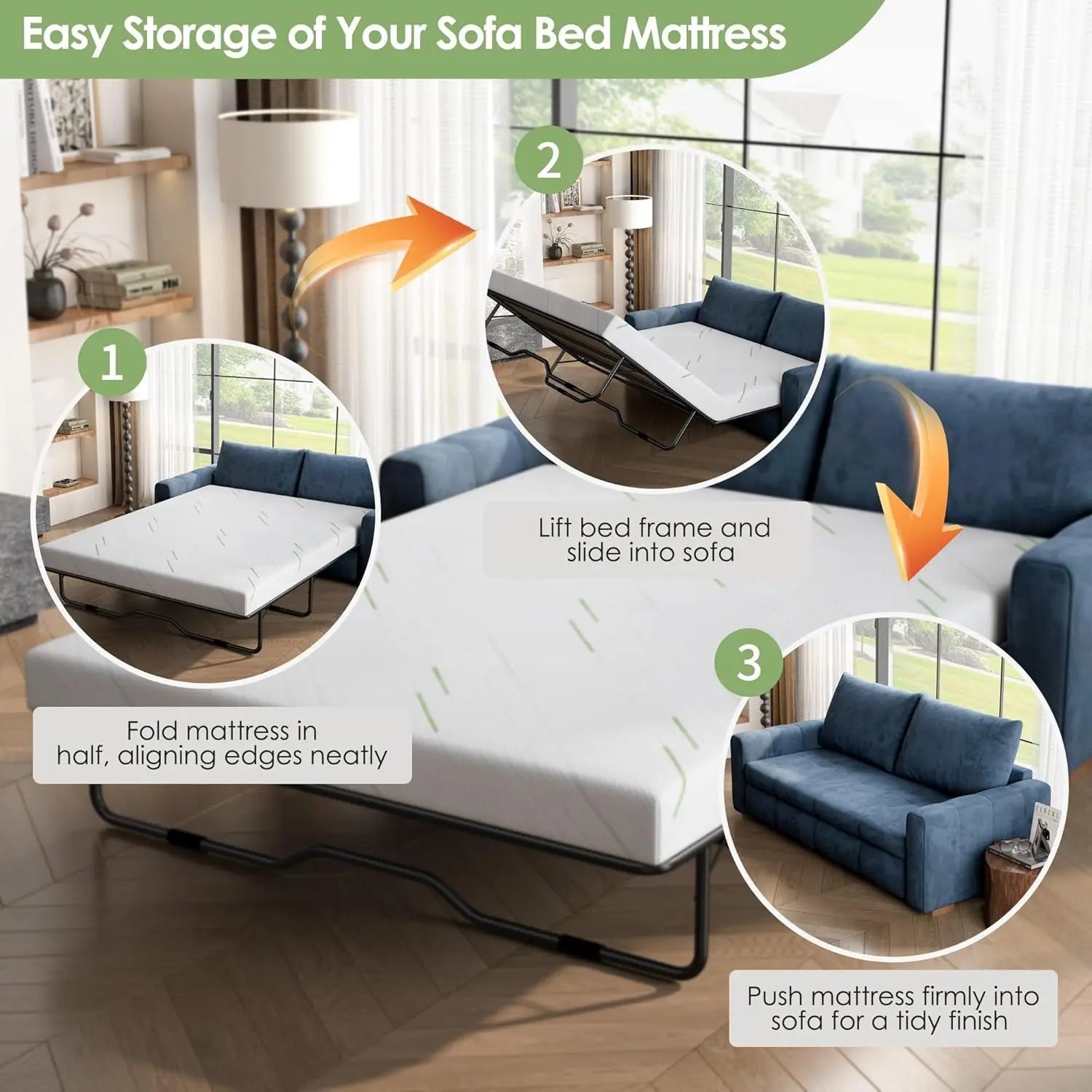 Gel Memory Foam Sofa Mattress For Ultimate Comfort-3