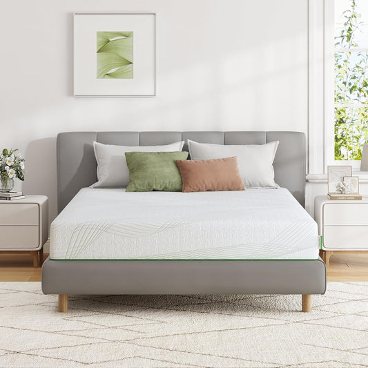 Cooling Memory Foam Queen Mattress for Back Pain Relief-0