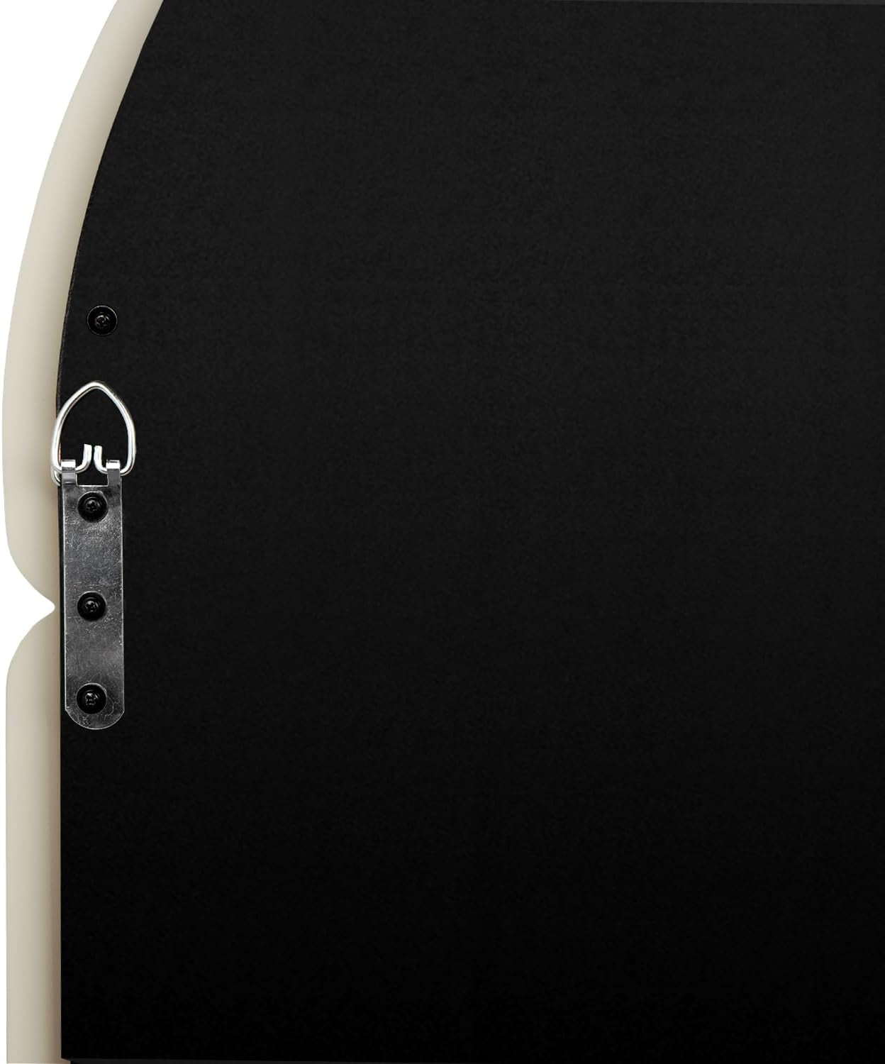 Contemporary Bagel-Shaped Wall Mirror with Candy-Colored Futuristic Design - 32''X23'' Cream White-4