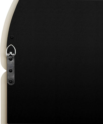 Contemporary Bagel-Shaped Wall Mirror with Candy-Colored Futuristic Design - 32''X23'' Cream White-4