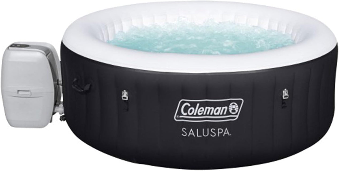 Black 4 Person Inflatable Hot Tub 60 Jets-4