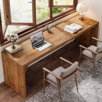 Extra Long Wooden Computer Desk for Home Office-0